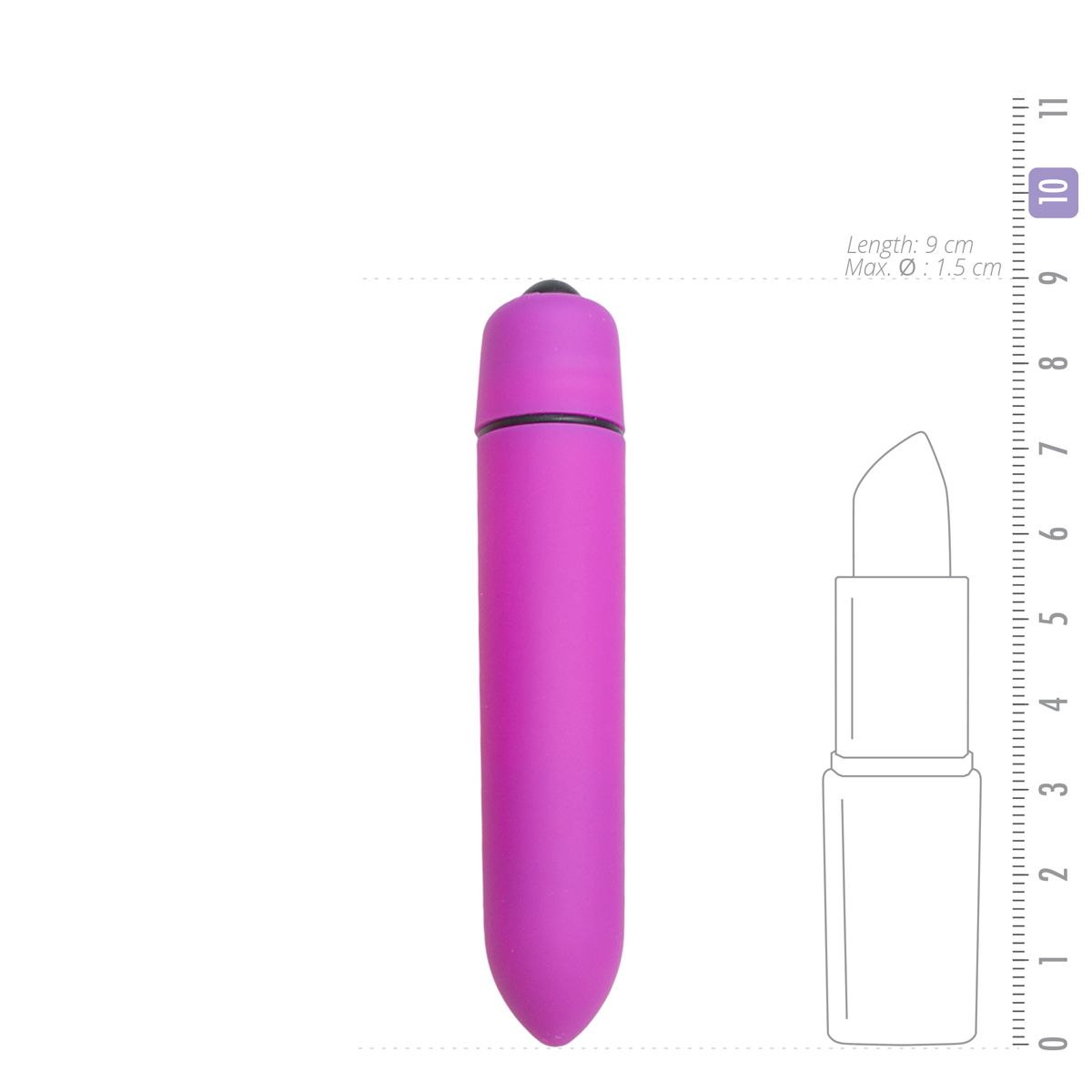 Easytoys Mini Vibe Collection - 10 Speed Bullet Vibrator Paars (1 stuk) - image 2