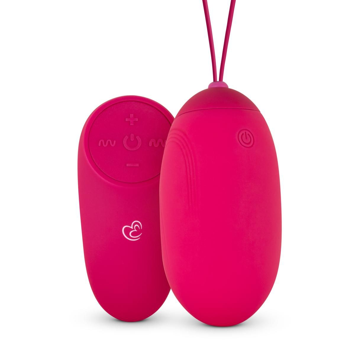 Easytoys Mini Vibe Collection - XL Vibrating Egg with Remote Control Roze (1 stuk)