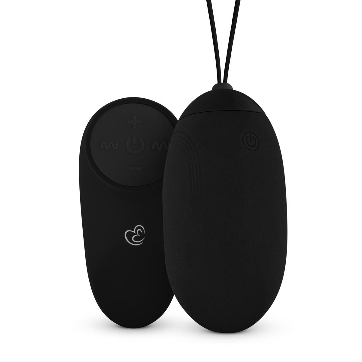 Easytoys Mini Vibe Collection - XL Vibrating Egg with Remote Control Zwart (1 stuk)