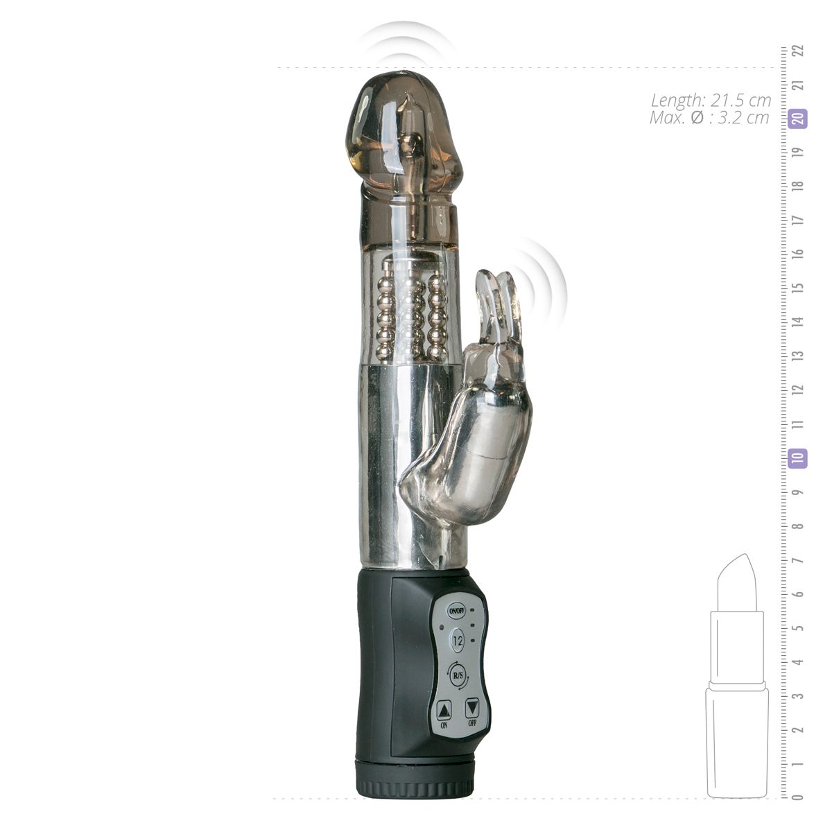 Easytoys Vibe Collection - Rabbit Vibrator Zwart (1 stuk) - image 5