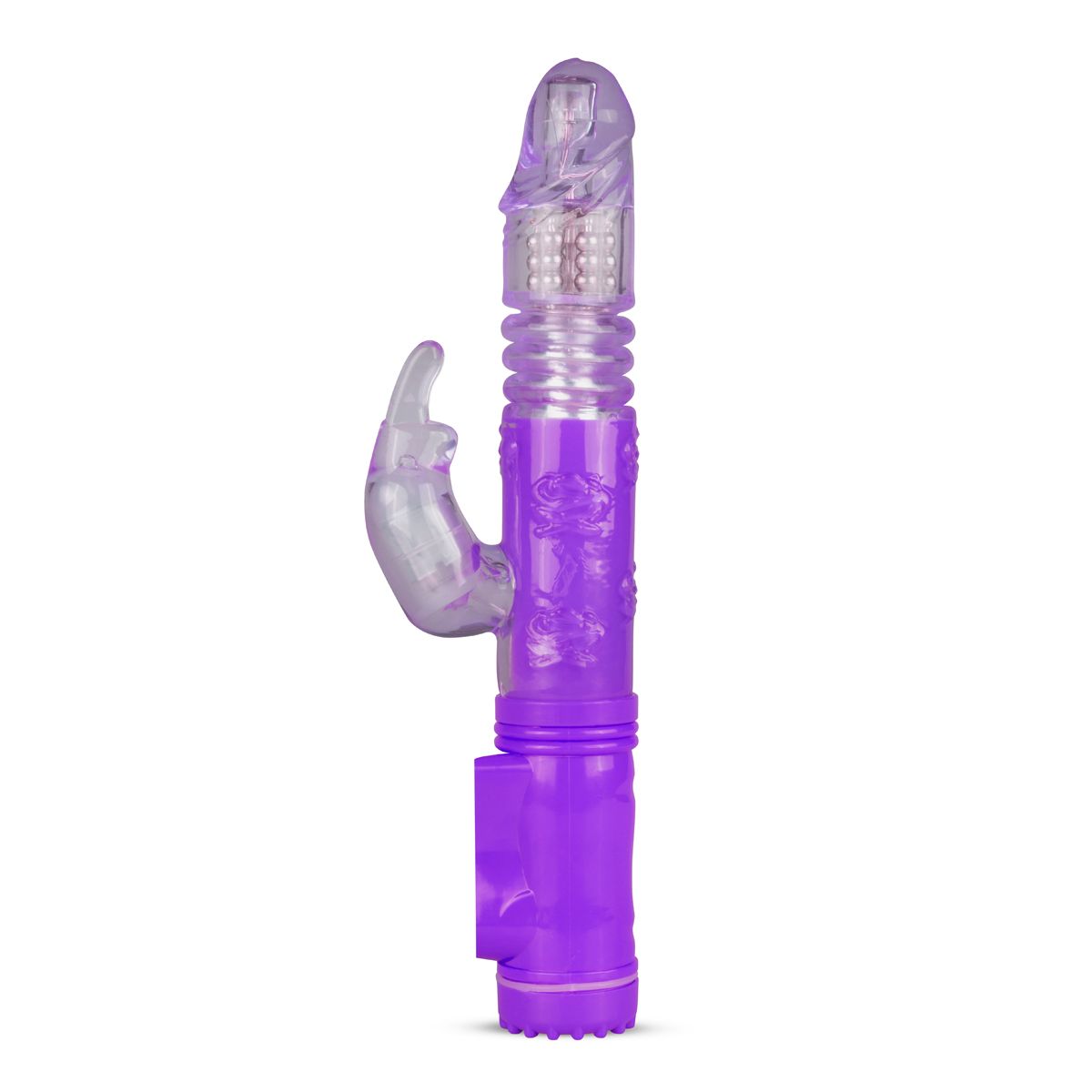 Easytoys Vibe Collection - EasyToys Thrusting Rabbit Vibrator Paars (1 stuk) - image 2