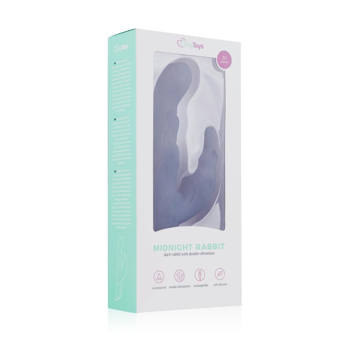 Easytoys Vibe Collection - Midnight Rabbit Vibrator Blauw (1 stuk) - image 8