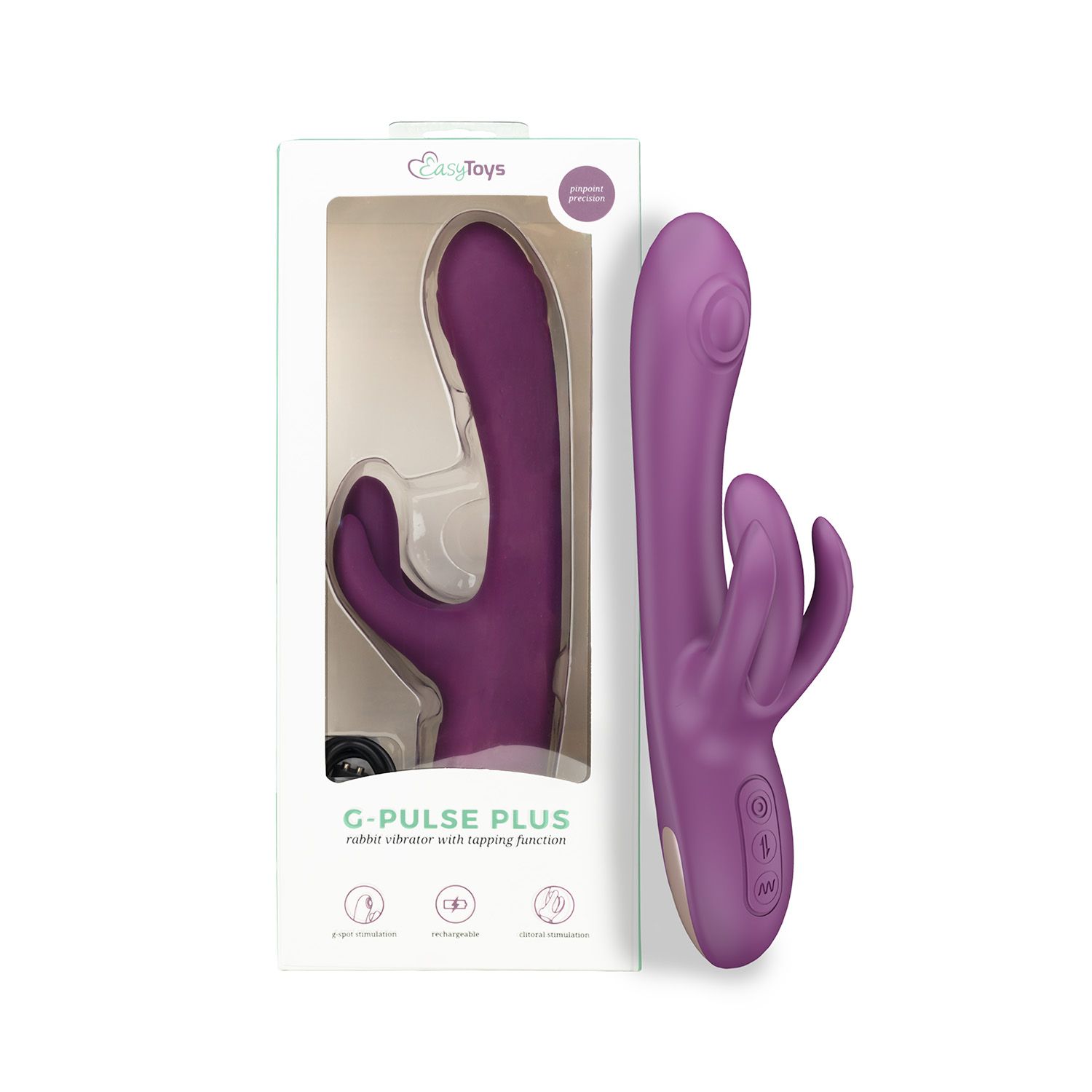 Easytoys Vibe - Rabbit With Tapping Paars (1 stuk) - image 6