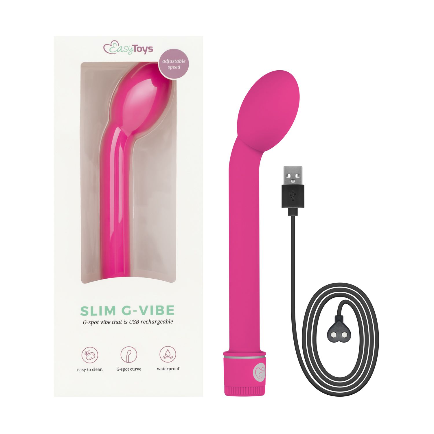 Easytoys Vibe Collection - G-spot vibrator 2.0 Rechargeable Roze (1 stuk)