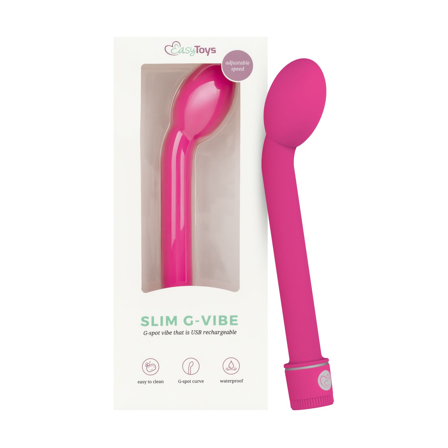 Easytoys Vibe Collection - G-spot vibrator 2.0 Rechargeable Roze (1 stuk) - image 3