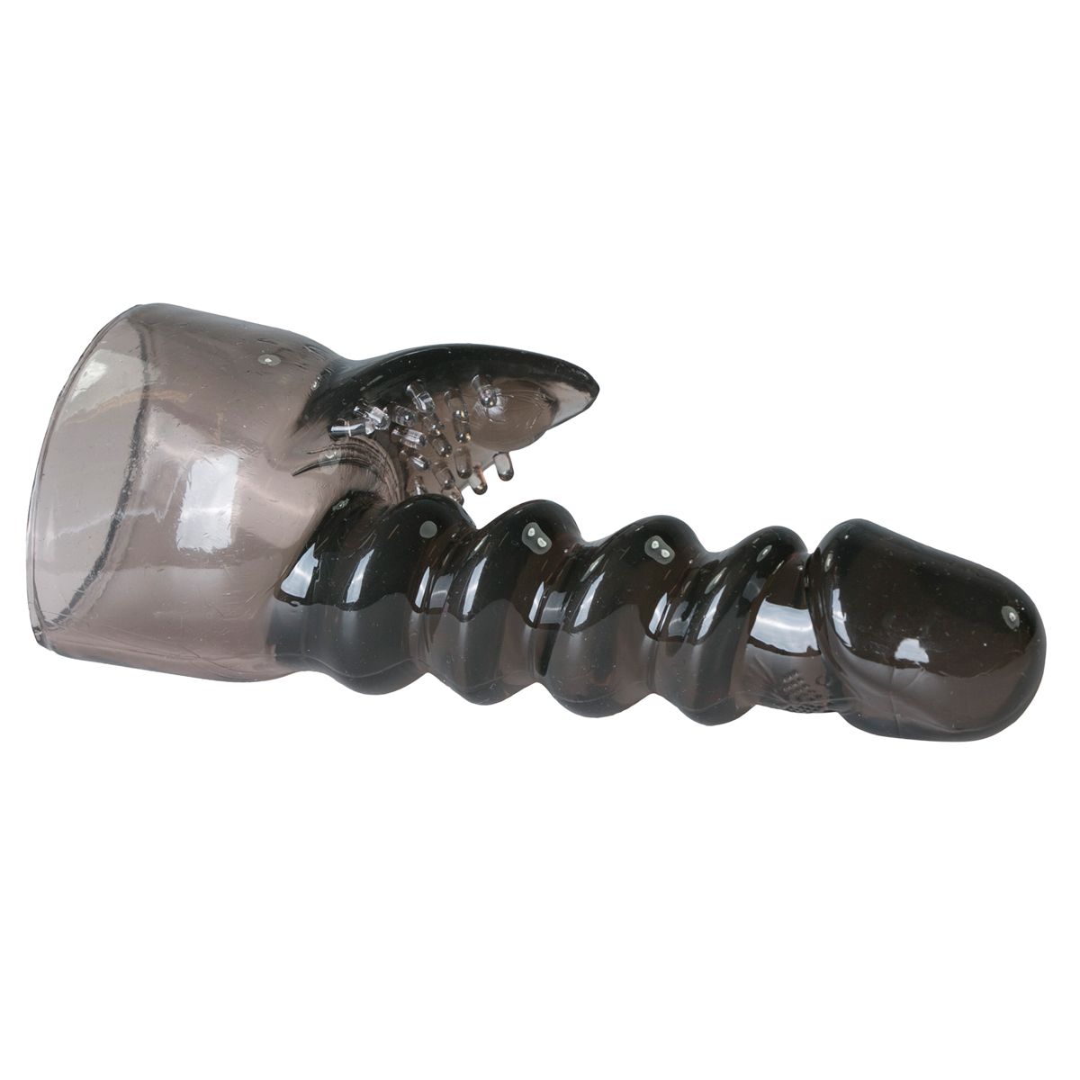 Easytoys Wand Collection - Spiral Wand Attachment Zwart transparant (1 stuk) - image 2