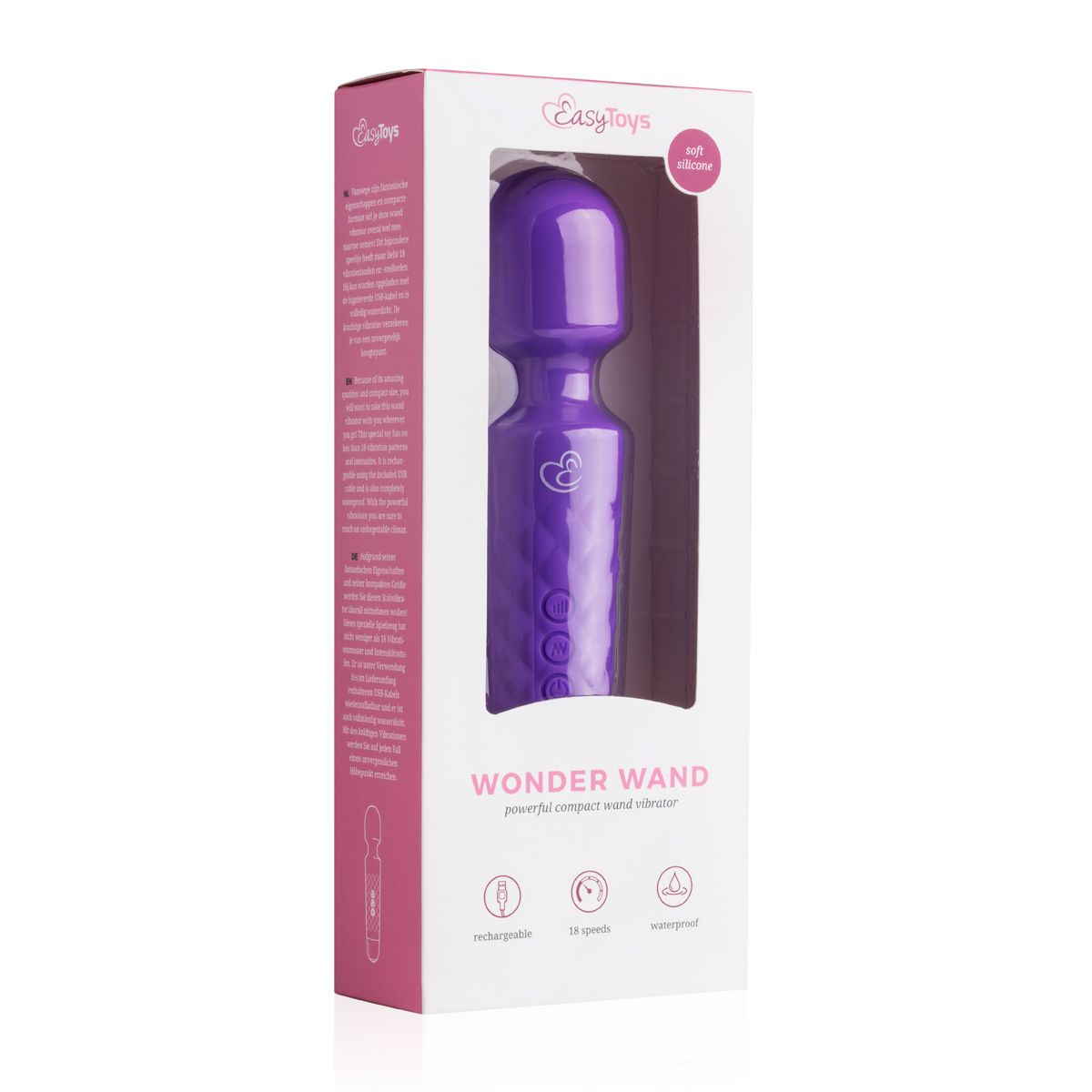 Easytoys Wand Collection - Mini Wand Vibrator Paars (1 stuk) - image 5