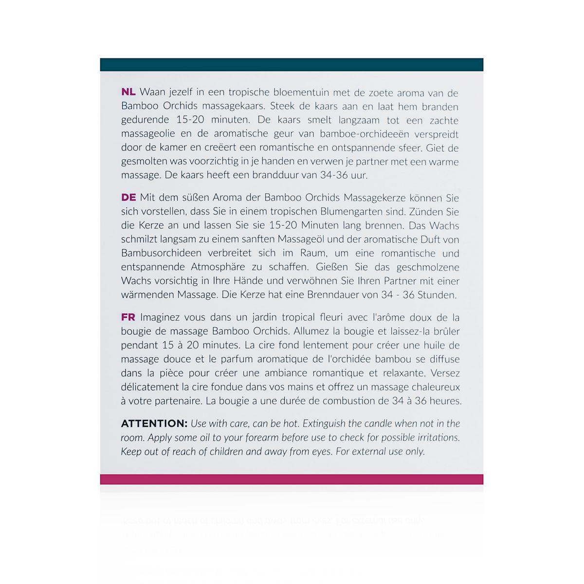 Exotiq - Massage Candle Bamboo Orchids  (200 gr) - image 4