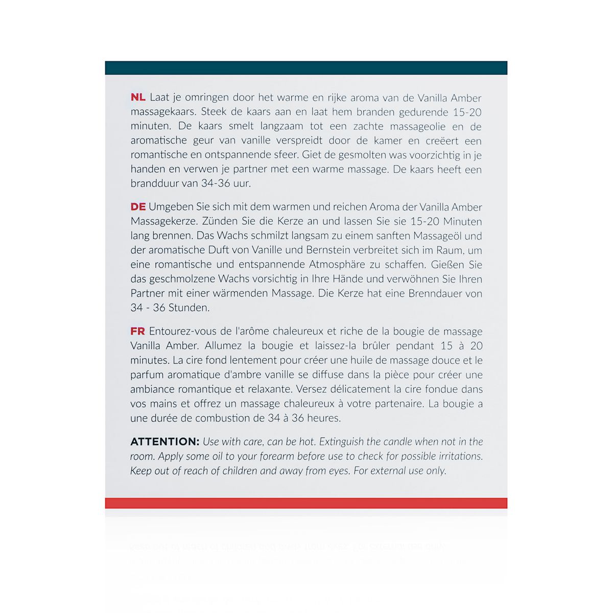 Exotiq - Massage Candle Vanilla Amber  (200 gr) - image 4