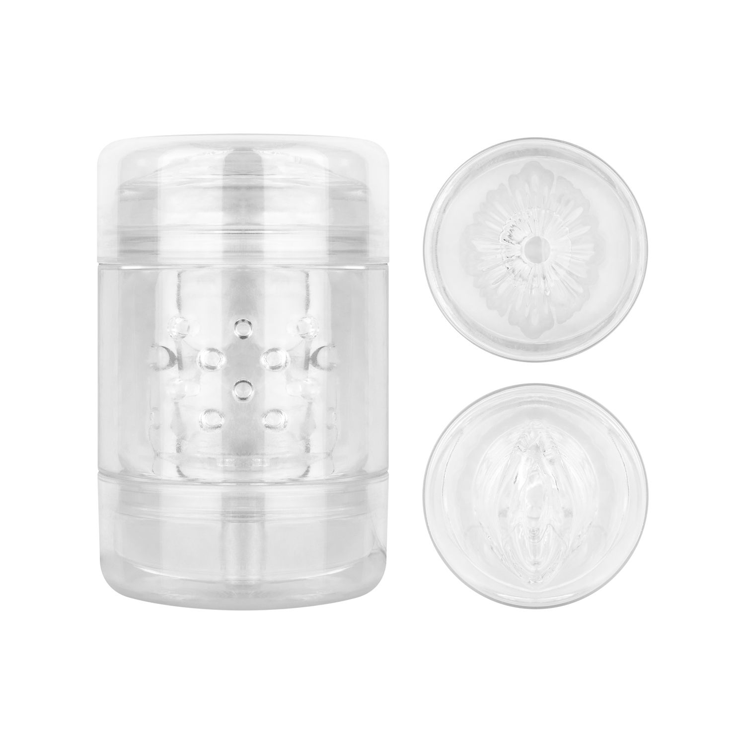 FPPR. - Double-Sided Masturbator Vagina Anus Transparant (1 stuk)