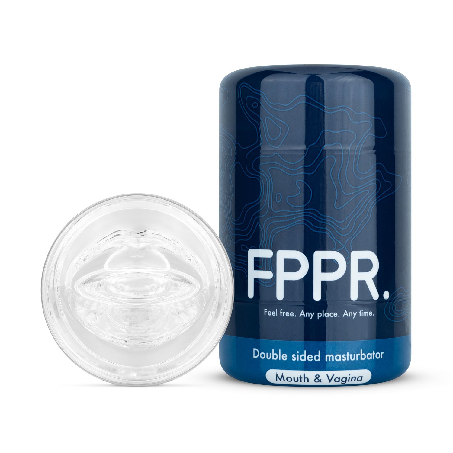 FPPR. - Double-Sided Masturbator Vagina Mouth Transparant (1 stuk)