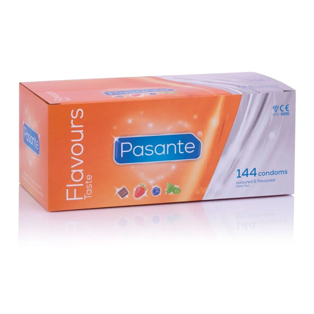 Pasante - Flavours Condoms Zwart (144 stuks)