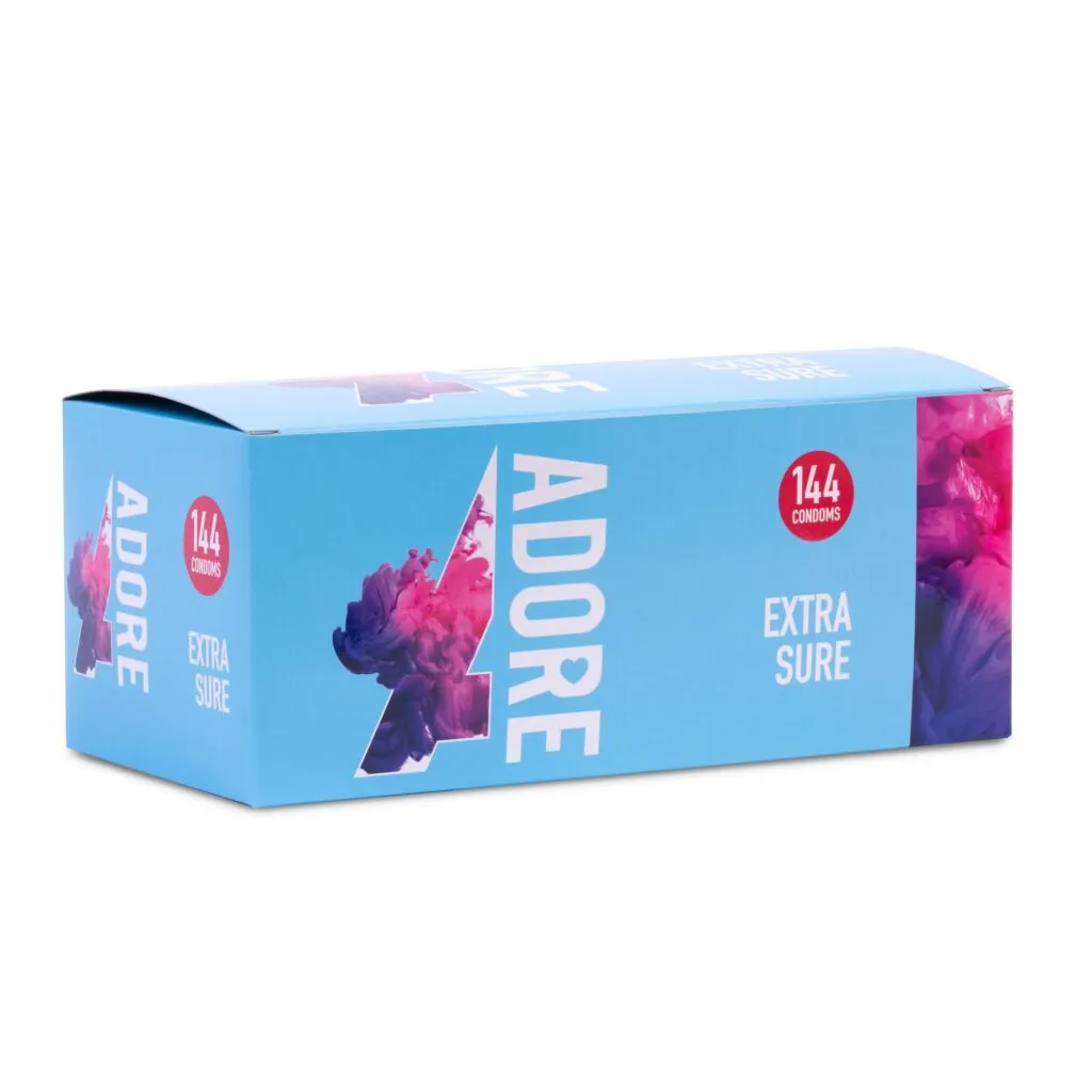 Pasante - Adore Extra Sure Condoms Transparant (144 stuks)