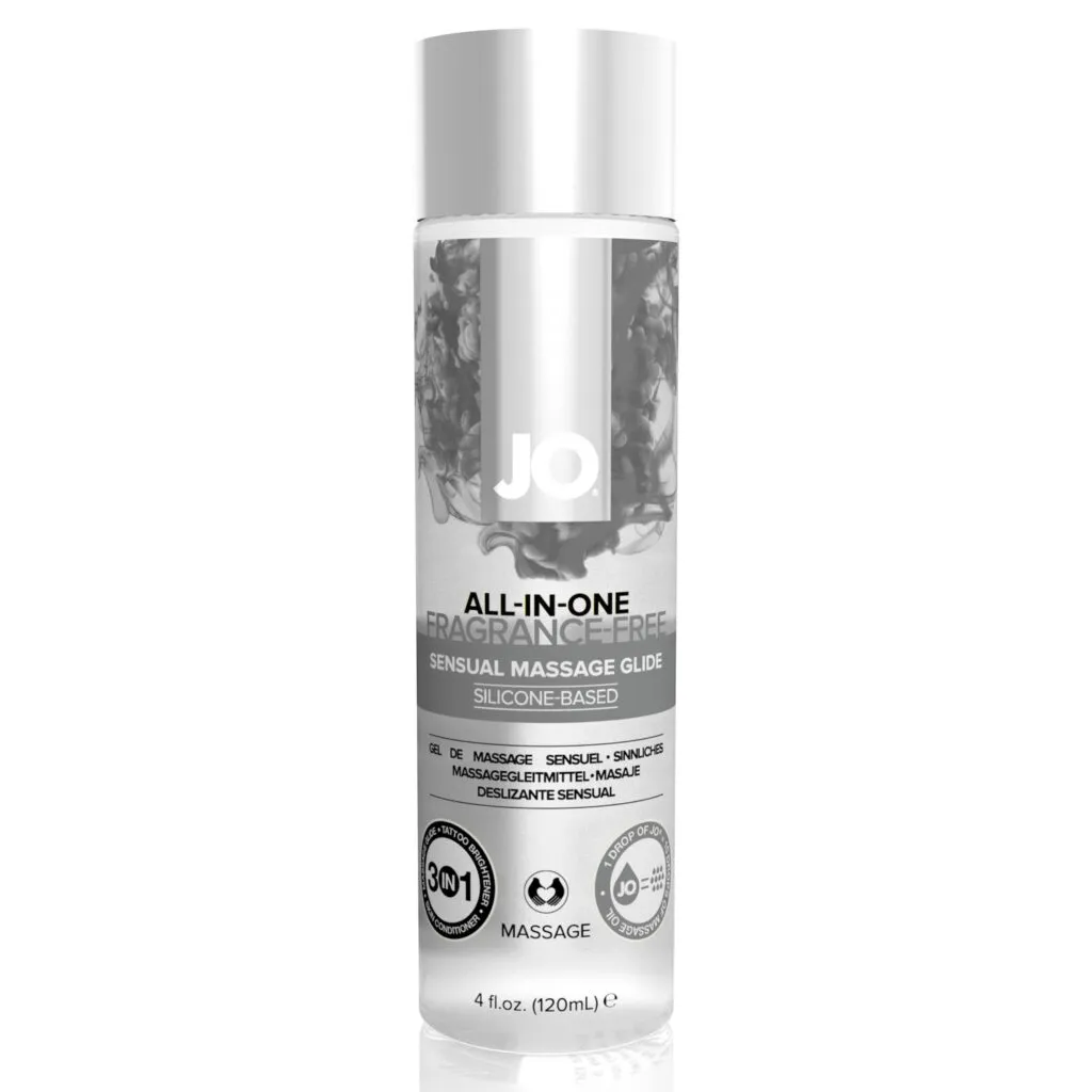 System JO - All-in-One Sensual Massage Glide Unscented Transparant (120 ml)