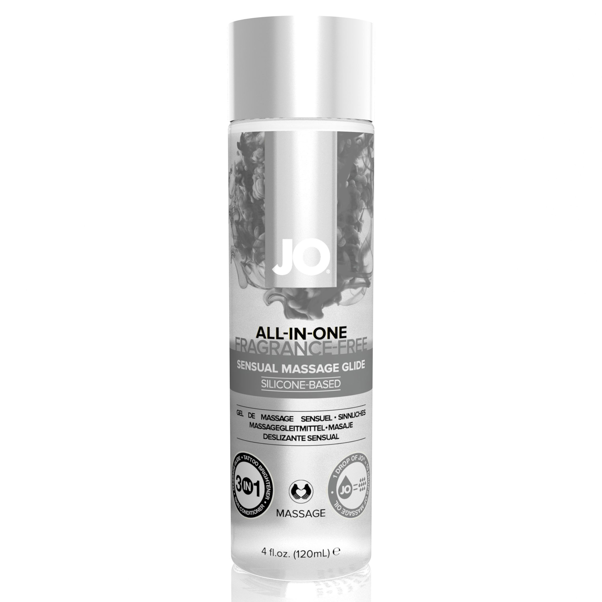 System JO - All-in-One Sensual Massage Glide Unscented Transparant (120 ml)