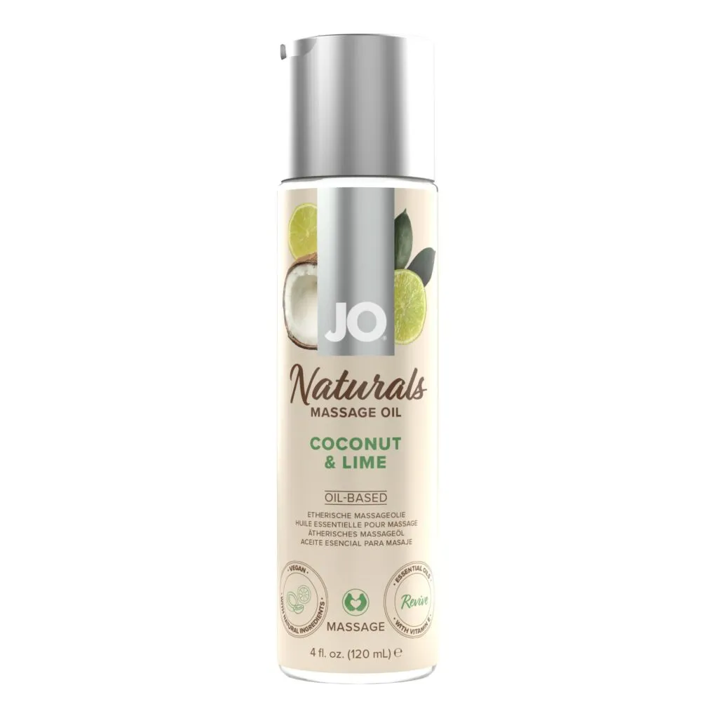 System JO - Naturals Massage Oil Coconut & Lime Transparant (120 ml)
