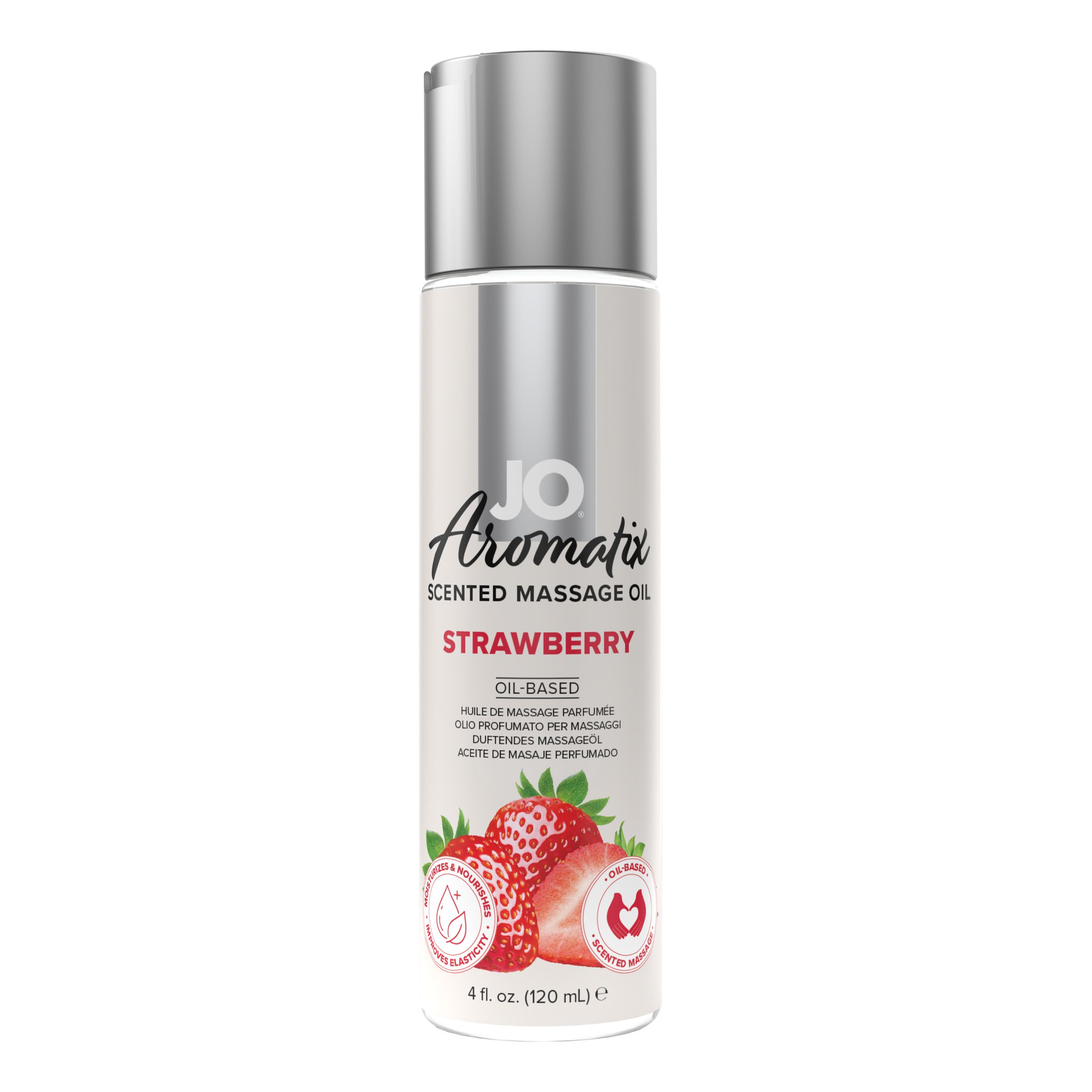 System JO - Aromatix Scented Massage Oil Strawberry  (120 ml)