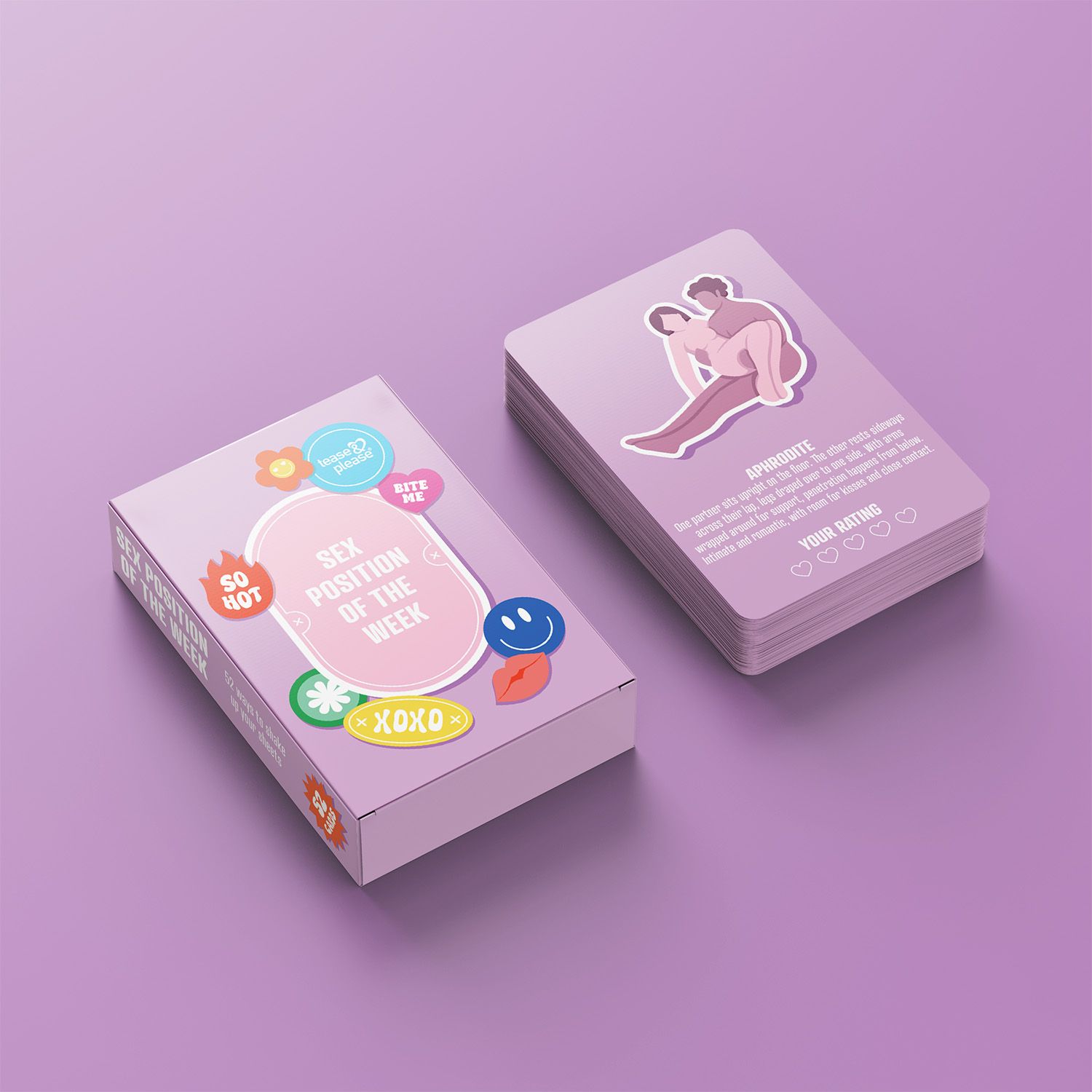 Tease & Please - Sex Position Of The Week Cardgame Roze (1 stuk)