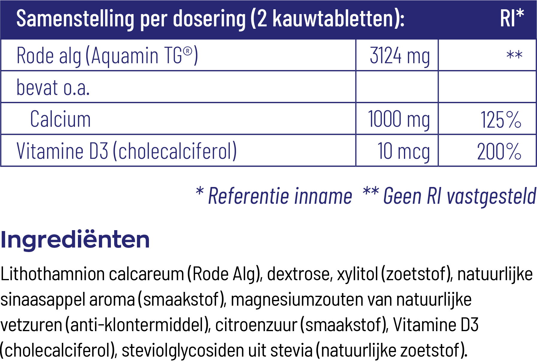 Calcium 1000 Mama (90 kauwtabletten) - image 3