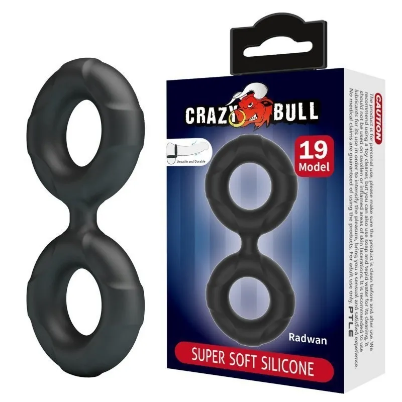 Crazy Bull Radwan Cock Ring Model 19 Zwart (1 stuk)