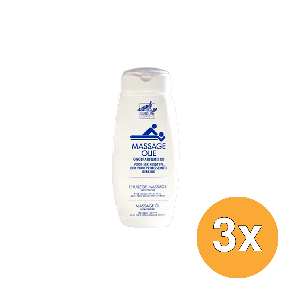 3x Goldline Massage Olie (300 ml)