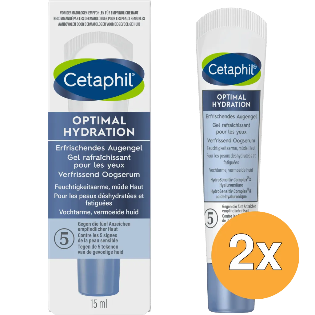 2x Cetaphil Optimal Hydration Verfrissend Oogserum (15 ml)