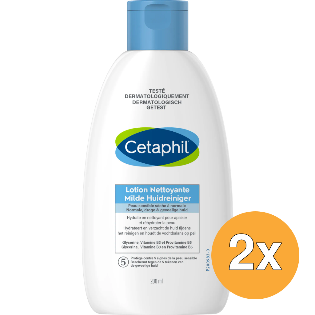 2x Cetaphil Milde huidreiniger (200 ml)