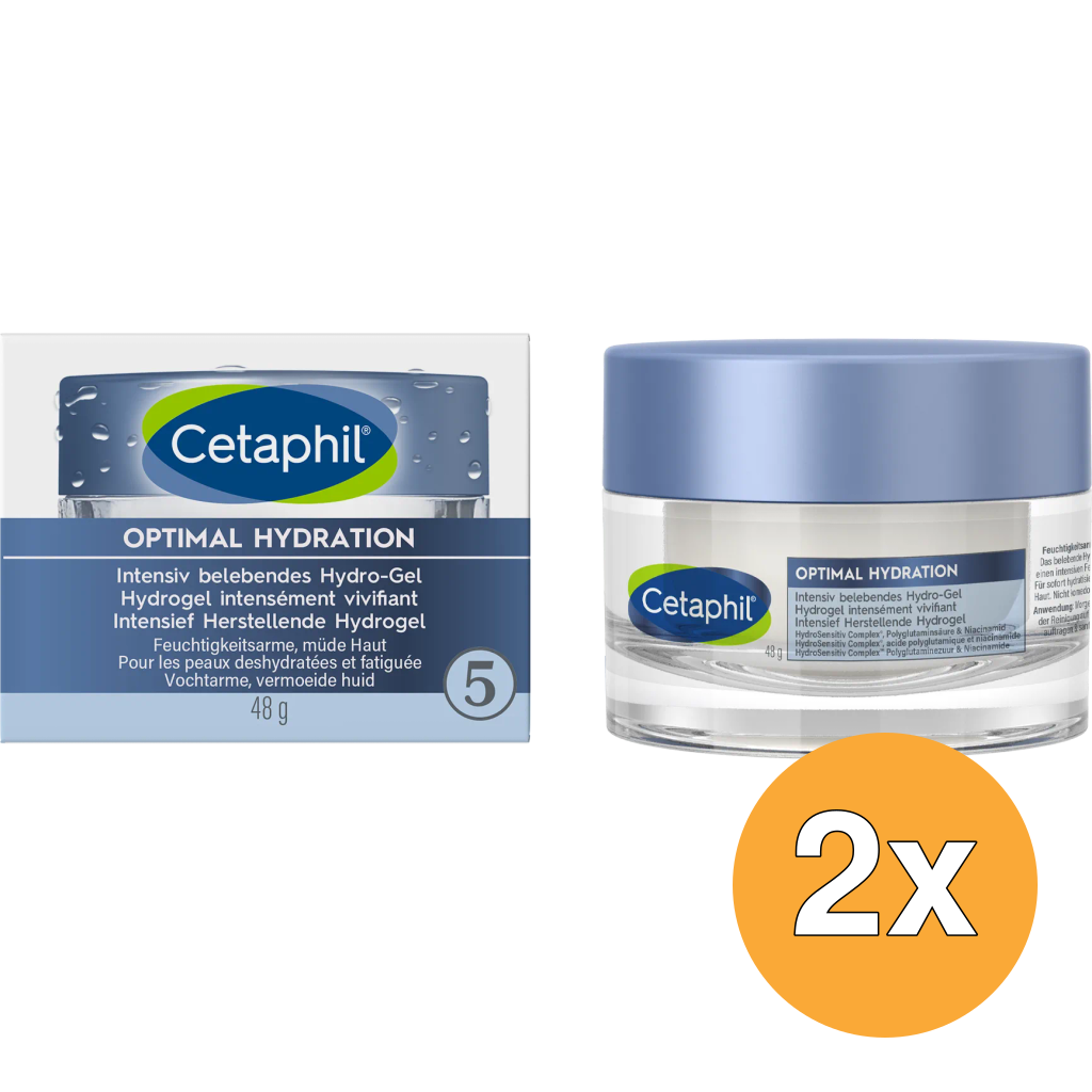 2x Cetaphil Optimal Hydration Intensief Herstellende Hydrogel (48 gr)
