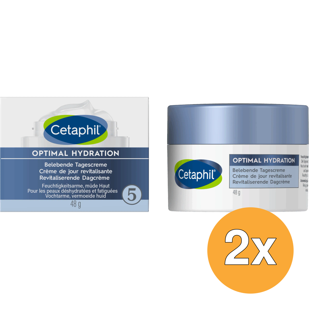 2x Cetaphil Dagcreme Optimal Hydration Healthy Glow (48 gr)