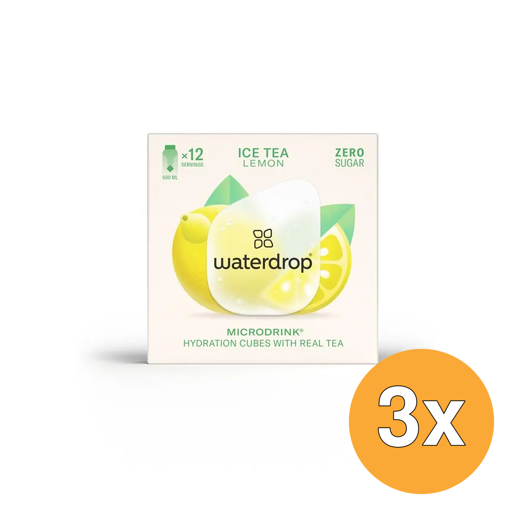 3x Waterdrop Microdrink Lemon Ice Tea (12 stuks)