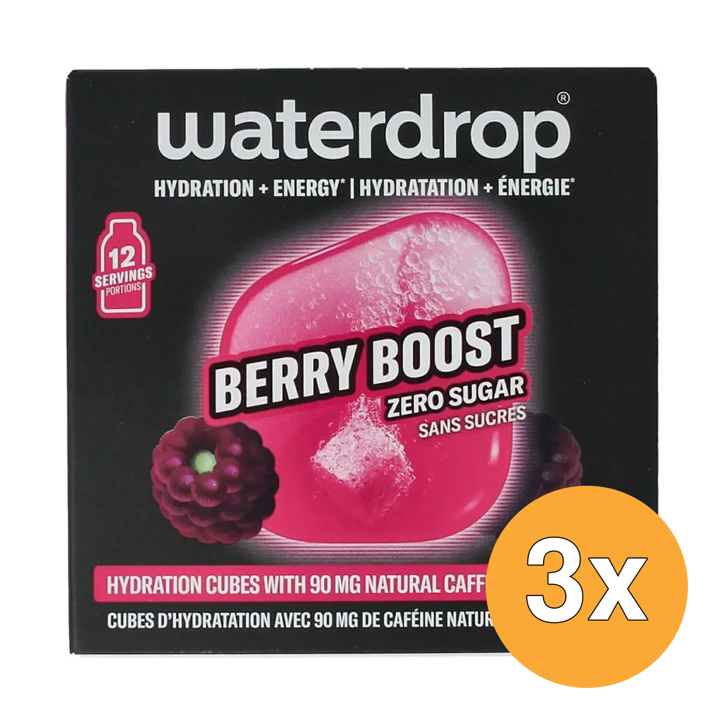 3x Waterdrop Microenergy Berry Boost (12 stuks)