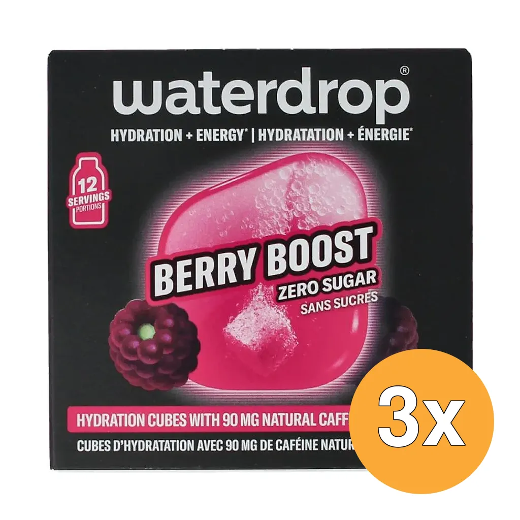 3x Waterdrop Microenergy Berry Boost (12 stuks)