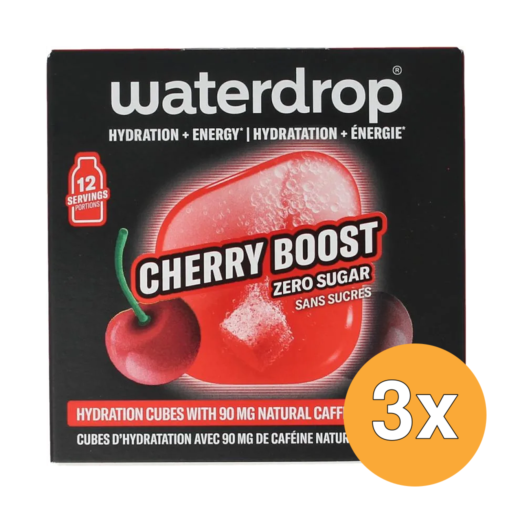3x Waterdrop Microenergy Cherry Boost (12 stuks)