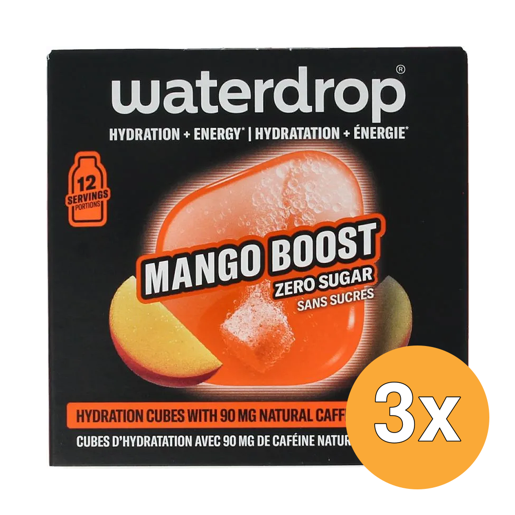 3x Waterdrop Microenergy Mango Boost (12 stuks)