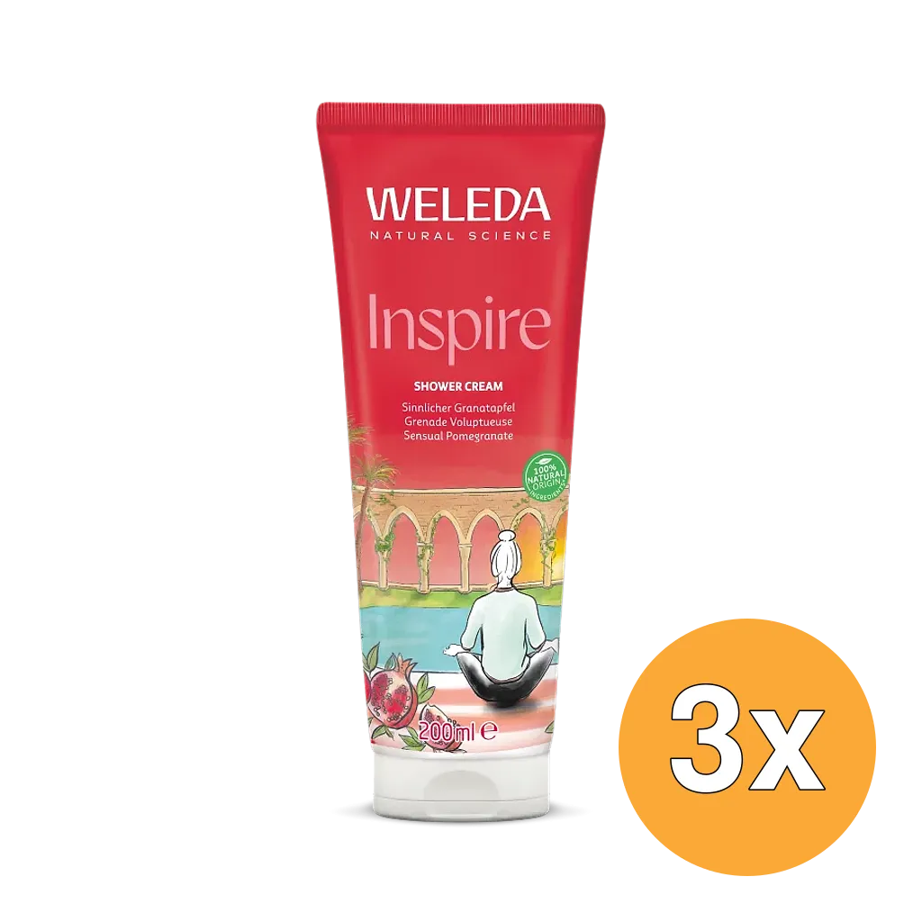 3x WELEDA Granaatappel inspirerende douchecreme (200 ml)