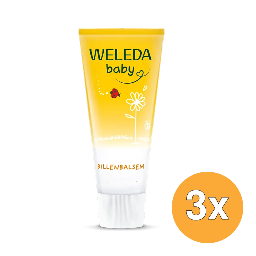 3x WELEDA Calendula baby billenbalsem (75 ml)