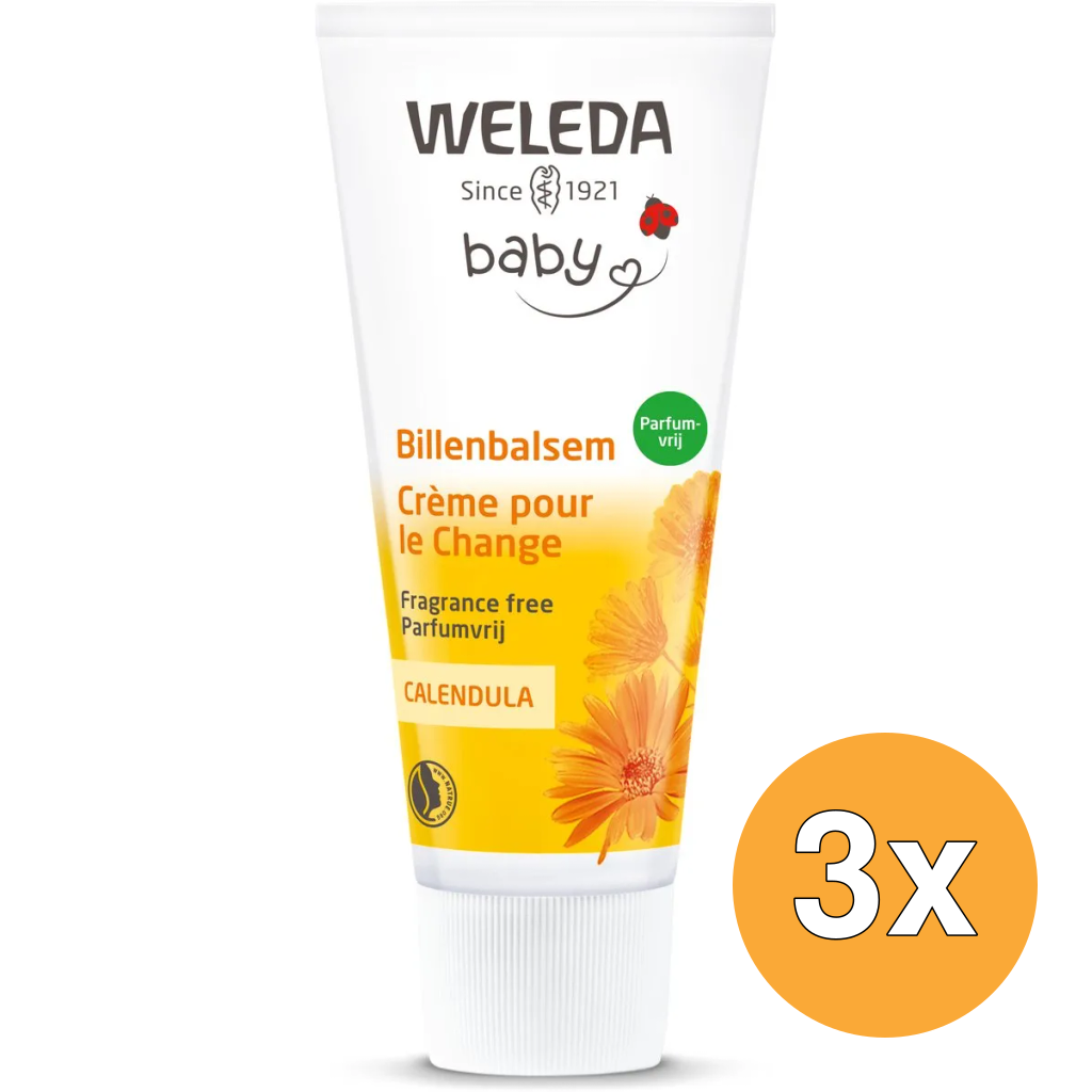 3x WELEDA Calendula Billenbalsem Parfumvrij (75 ml)