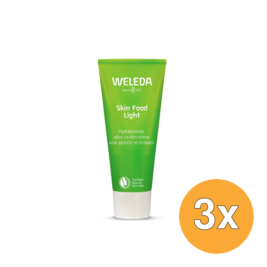 3x WELEDA Skin food light (75 ml)