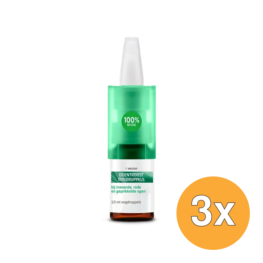 3x WELEDA Ogentroost oogdruppels (10 ml)