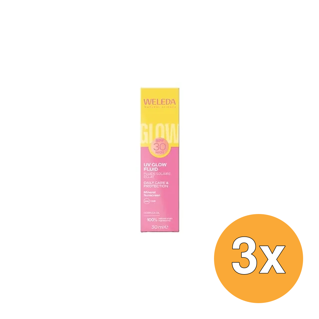 3x Weleda Spf30 Zonnefluide (30 ml)