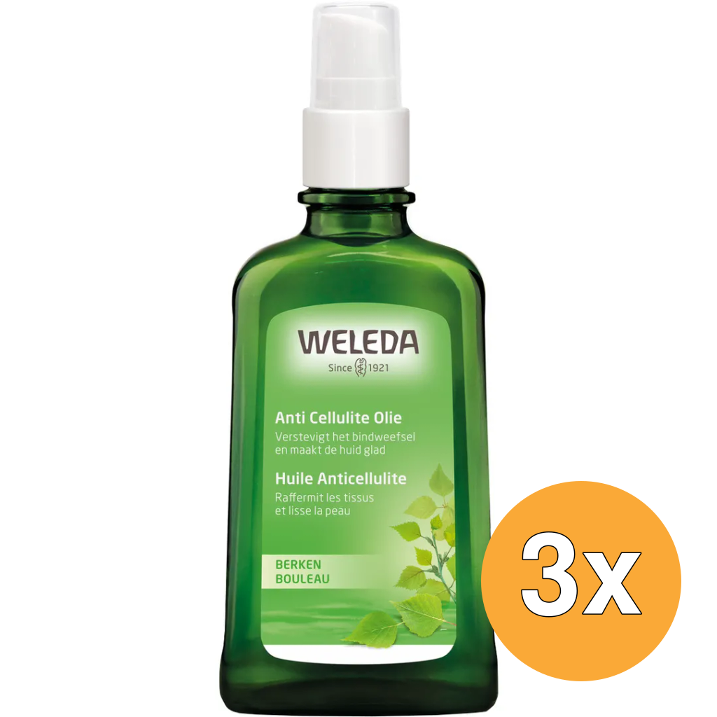 3x WELEDA Berken anti cellulite olie (100 ml)