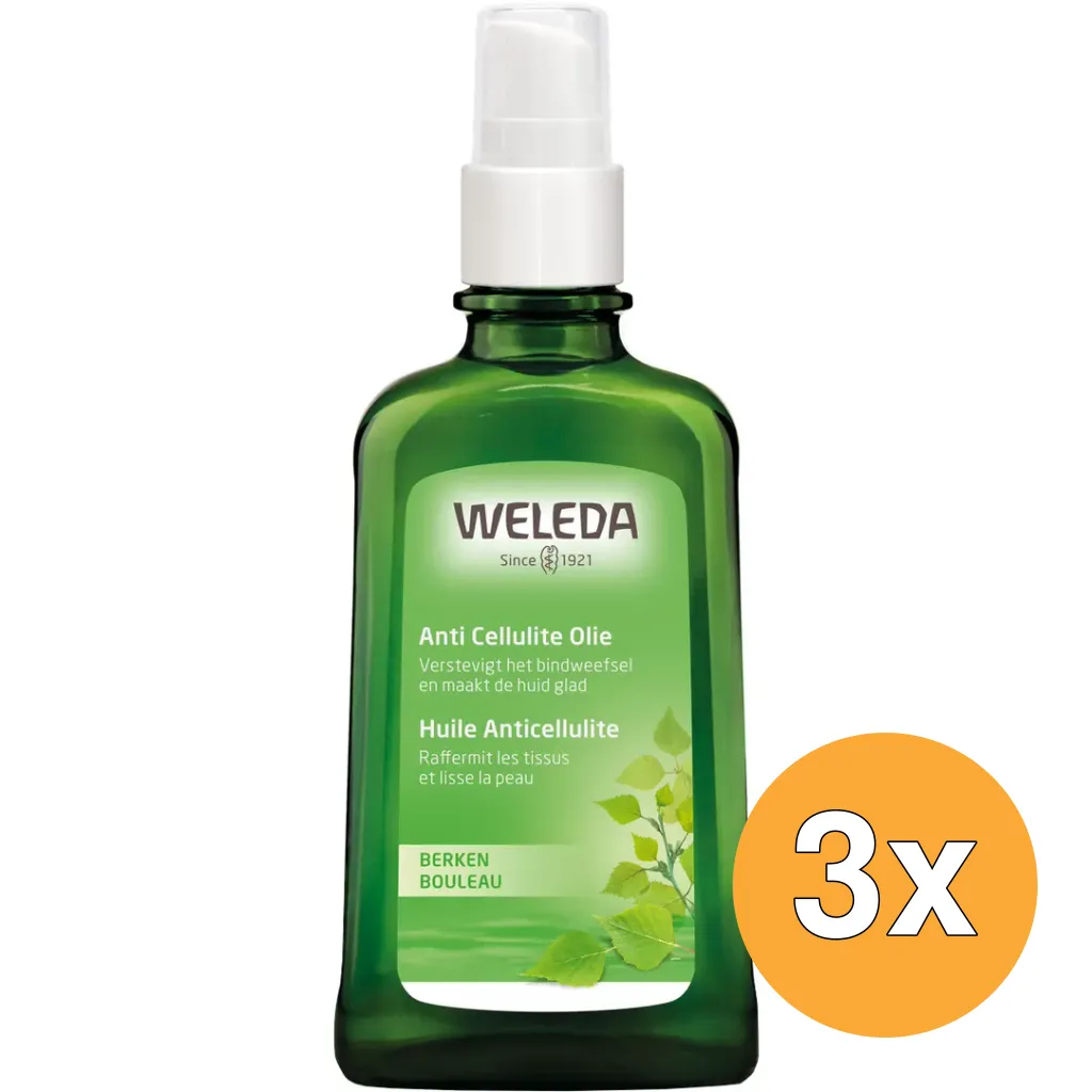 3x WELEDA Berken anti cellulite olie (100 ml)