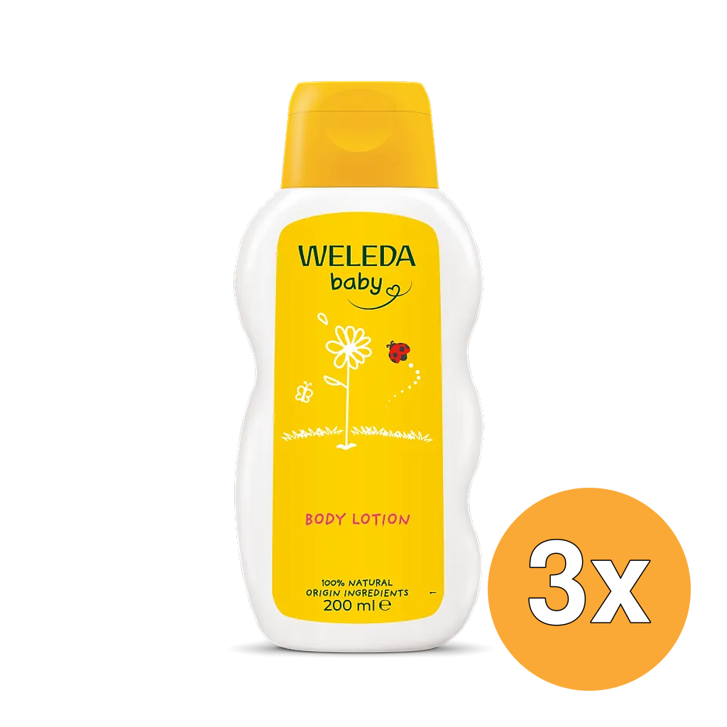 3x WELEDA Calendula Body Lotion (200 ml)