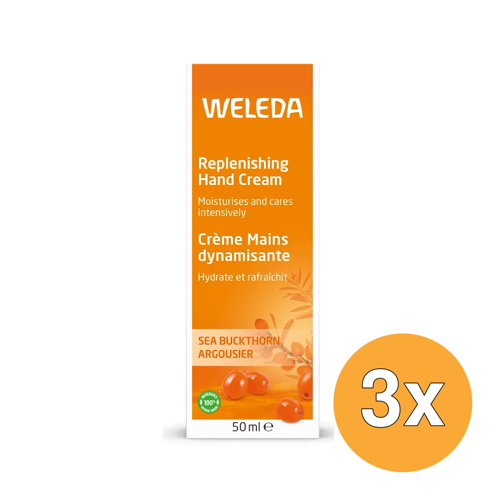 3x WELEDA Duindoorn Vitaliserende Handcreme (50 ml)