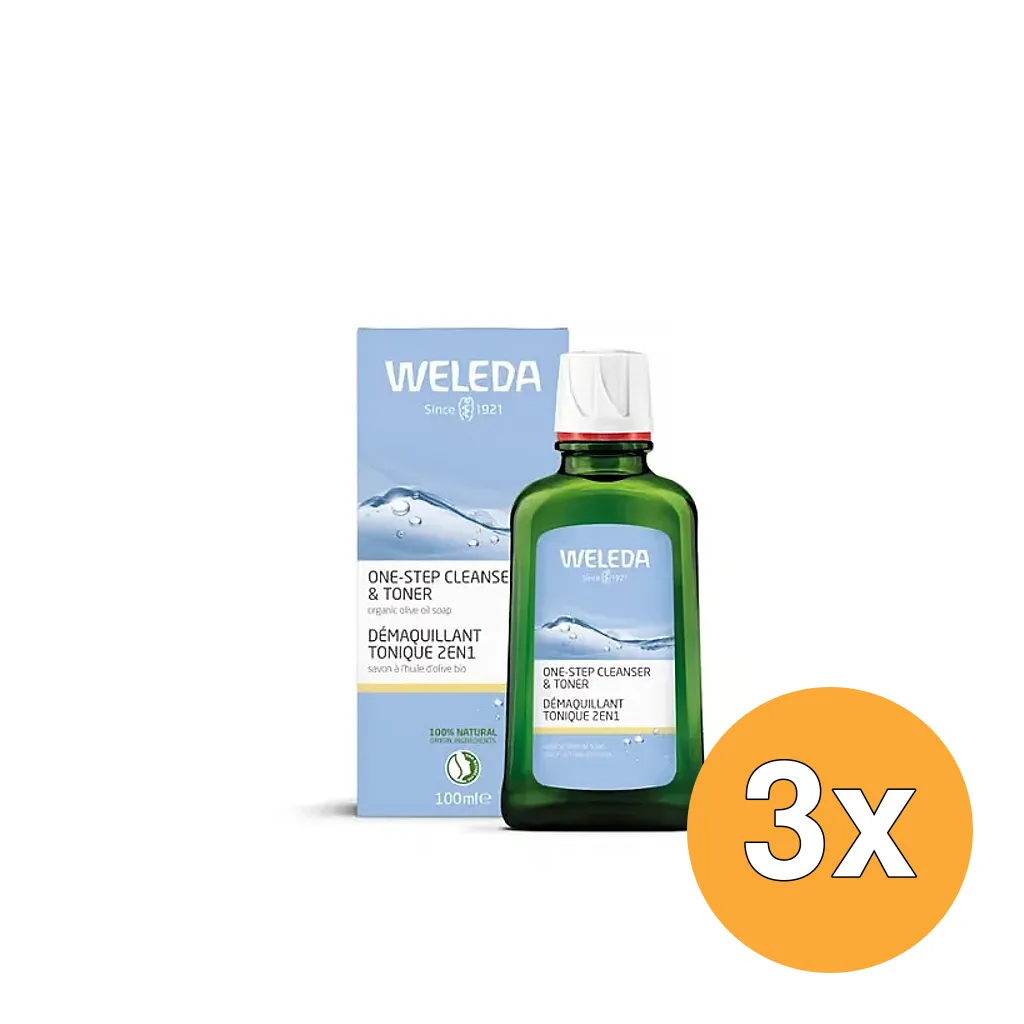 3x WELEDA 2-in-1 Reiniging (100 ml)