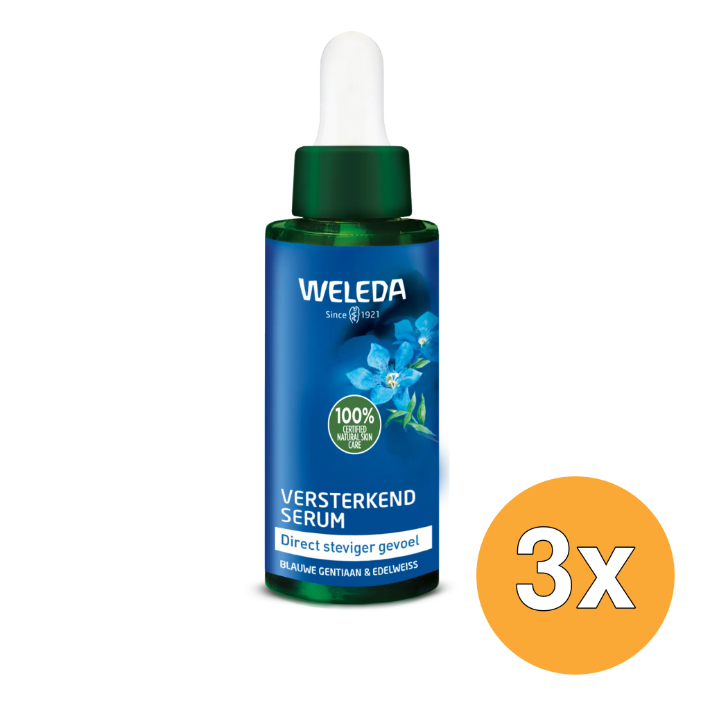 3x WELEDA Blauwe gentiaan & edelweiss versterkend serum (30 ml)