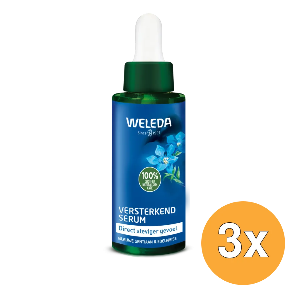 3x WELEDA Blauwe gentiaan & edelweiss versterkend serum (30 ml)