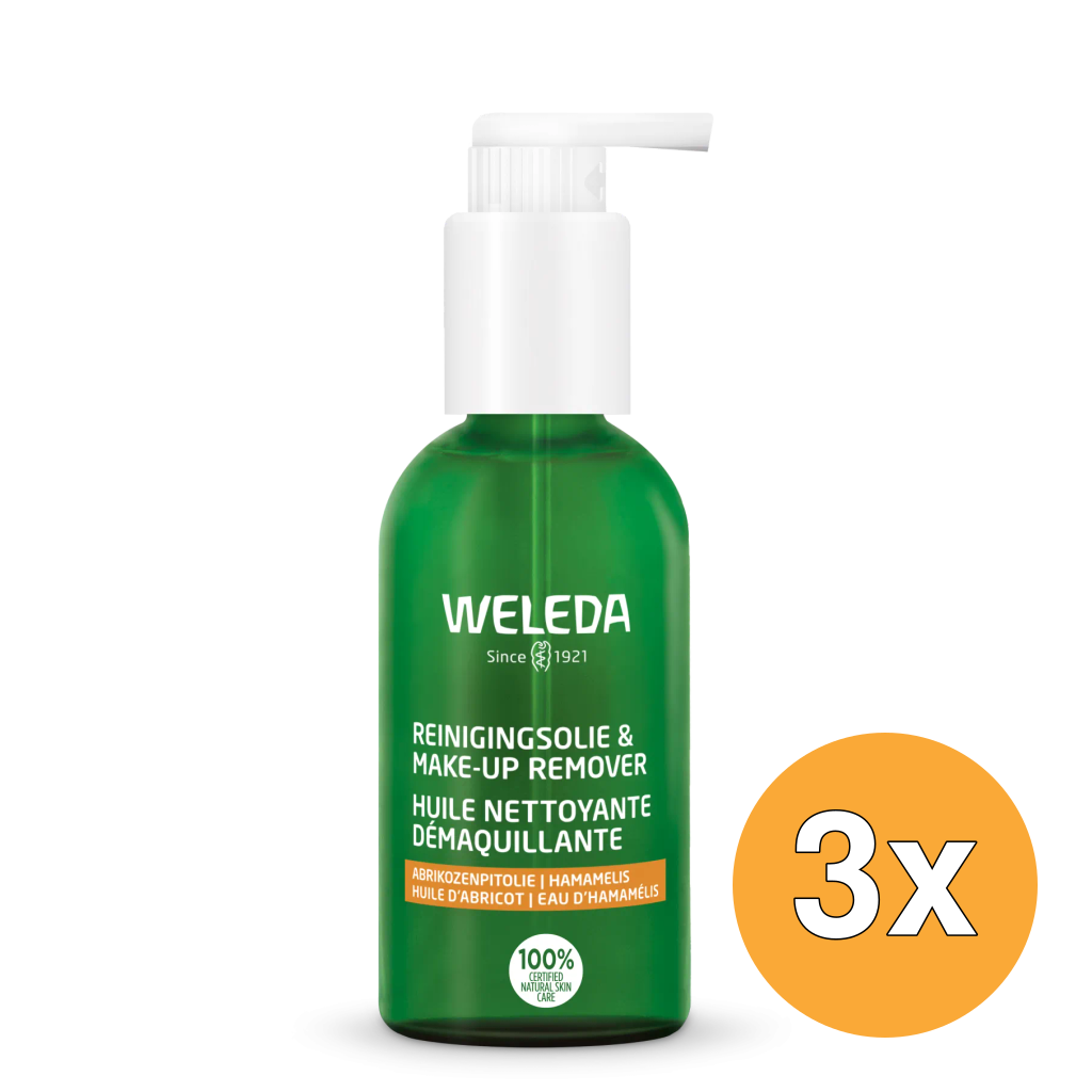 3x WELEDA Reinigingsolie & make up remover (150 ml)