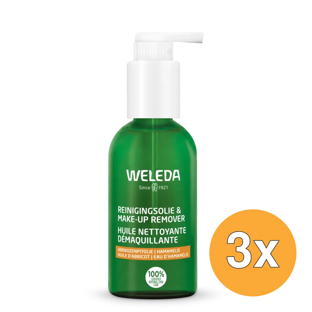 3x WELEDA Reinigingsolie & make up remover (150 ml)