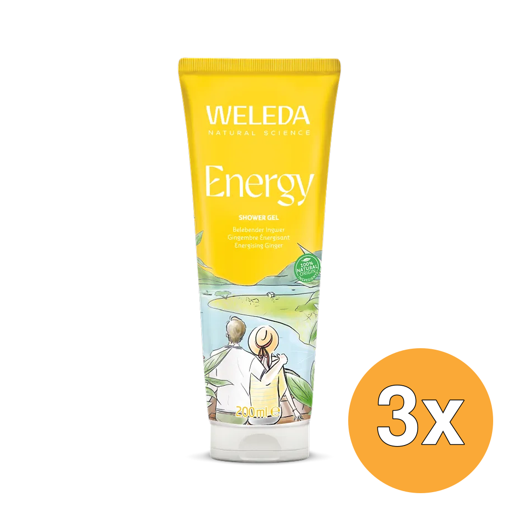 3x WELEDA Aroma shower energy (200 ml)